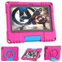 Patamiyar Amazon Fire 7 Tablet Case for Kids(12th Generation, 2022 Release), Not for iPad TCL Nokia 7, Lightweight Shockproof Kidsfriendly Fire 7 Kids Tablet Case with Handle Stand -Pink