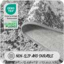 12 FT Extra Long Runner Rug for Hallway Washable, 2.6x12 Large Kitchen Floor Runners Non Slip, Entryway Runner Carpet Low Pile Stain & Fade Resistant, Abstract Gray