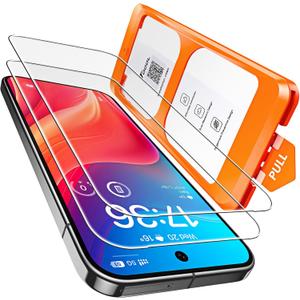 TOCOL for Google Pixel 10 Pro XL Screen Protector 6.7 9H Hardness Military Grade Shatterproof HD Tempered Glass for Full Coverage Easy Installation 2 Pack (Clear)