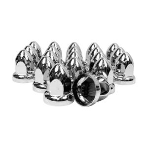 Grandroad auto 20 Pack Lug Nut Covers for Semi Trucks, 33mm by 2-1/2" Thread On Push-on Nut Cover Caps ABS Plastic Anti-Rust