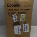 ECOWELL Space Heater, 1500W 2S Fast Heating Electric Ceramic Heater with Remote Control, Overheating and Tip-Over Protection, Portable Desk Heater Fan, EHT150