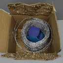 YAGJIA Barbed Wire Fence - 328 Ft, 4 Point, 18 Gauge(1.6mm) Barb Wire Roll - Strong and Flexible for Crafts, Yard, Garden and Critter Deterrent