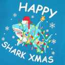 Tebbis Cozy Pajamas For Little/Big Boys Blue Shark Pattern Long Sleeves Holiday PJs Set Kid Size 6-18 (10)