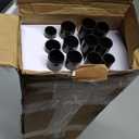 TONIAL 2 Pack Curtain Rods for Windows 48 to 84 Inch, Telescoping Splicing 3/4 Inch Single Rods for Windows Decorative Drapery Rod 32 to 86 with Small Finial, Bronze