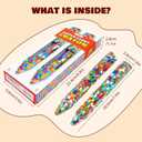 rokt&razo Multicolor Crazy Giant Crayon Pack, 2PC, 8 inches Long, Perfect for Arts and Crafts Projects, Jumbo Crayons, Huge Kids Crayons