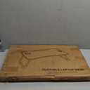 Foldable Laptop Table, Portable Lap Desk Bed Table Tray, Laptop Stand with Cup Holder & Tablet Slot & Lifting Handle for Working Writing Drawing & Eating (Black)