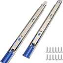 Soft Close Drawer Slides,10 Pair of 18 Inch 100 LB Capacity Full Extension Side Mount Drawer Rails