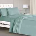 Mueller Luxury 4 Piece Twin Sheets Set - Ultra-Soft 1800 Series, Cooling & Breathable Twin Bed Sheets Sets, Hotel Quality Bedding, Deep Pocket up to 16" - Hypoallergenic, Wrinkle-Resistant, Teal