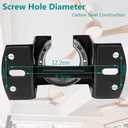 2 x Ceiling Fan Mounting Bracket with Integrated Electrical Connections, Carbon Steel Sloped Cathedral Ceiling Canopy Bracket for Living Room,Outdoor Patio,or Porch with Grounding Wire(Type A)