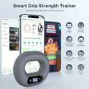 Smart Grip Strength Trainer with Bluetooth APP - Squeeze to Play Games & Scroll TikTok Hands-Free, Soft Silicone, Portable Hand Exercise for Strength, Stress Relief & Rehab (40 LB)