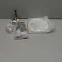 Thyle Christmas Village Sets Ice Skating Pond with LED Lights Christmas Miniature Figurines Accessories for Home Decorations Indoor Holiday