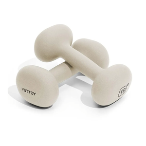 YOTTOY Weights Dumbbells Set for Women,10 Pound Dumbbells Set of 2, Non-Slip Hand Weights for Home Workouts, Portable Strength Training Neoprene dumbbells