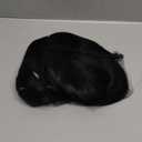 Black Long Straight Layered Wig with Bangs for Women 26 inch Put on Go Realistic Synthetic Fiber Heat Resistant Natural Wig for Girls Party Cosplay and Daily Use