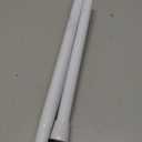 White Tension Curtain Rod for Windows 28 to 48 inch, Adjustable Expandable Pressure Spring Curtain Rod No Drilling, 7/8" Curtain Rod for Bedroom Doorway Closet Door