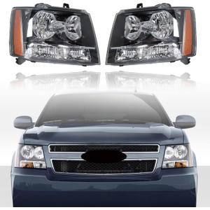 LABLT Headlights Front Head Lamps Replacement for 2007-2014 Avalanche Suburban Tahoe Headlight Assembly Pair Driver and Passenger Side