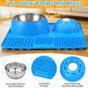 Dog Lick Bowl with Rolling Ball for Liquid and Thick Treat