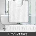 Yimobra Toilet Rugs U Shaped 24x20, Soft Comfortable Absorbent Chenille Toilet Mat for Bathroom Floor, Non-Slip Contour Bathroom Rugs for Toilet, Dry Quickly Machine Washable, White