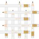 Vusnud Pack of 50-4'' Bridal Shower Pencils, Pre-sharpened Half Pencils for Bridal Shower Party Games