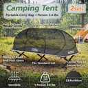 2 Set Pop up Mosquito Net Tent Camping Folding Bug Shelter 2 Person Cot, 80 × 35 × 31.5"
