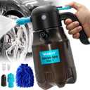 VAXMAY Electric Foam Sprayer 0.5Gal/2L, 60PSI Powerful Battery Powered Car Foam Sprayer, Rechargeable Foam Sprayer Car Wash with 2 Modes, Cordless Foaming Spray for Car Cleaning Detailing Home Garden