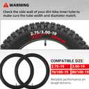 AR-PRO (2-Pack) 2.75/3.00-19" Heavy Duty Dirt Bike Inner Tubes with TR4 Valve Stem for 70/100-19, 80/100-19 19" Dirt Pit Tires, Compatible with Surron, Talaria, Segway, UltraBee and More