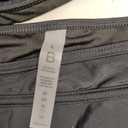 BMJL Women's High Waisted Bikini Sets Sporty Two Piece Swimsuits Color Block Cheeky High Cut Bathing Suits (Large, Solid Black)