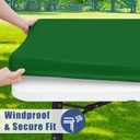 Moosfor Spandex 6 Foot Rectangle Table Cloth, Elastic Fitted Tablecloths for Picnic, Stretch Washable Patio Table Cover for Outdoor, Camping, Banquet and Parties (Emerald Green, 30"x72")