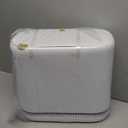 MOPALL Dog Proof Trash Can with Lid, 3.3 Gallon Slim Bathroom Garbage Bin with Inner Bucket, Fits Standard 4 Gallon Bags, Odor Sealing Diaper Pail for Nursery, Modern White Waste Basket, 6.9" Wide