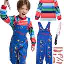 qnprt Toddler Halloween Costume 2025 Scary Costumes for Family Kids Boys Size 2