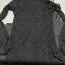 Women's Elegant Bodycon Midi Dress Lace Party Cocktail Wedding Guest Dress (Large, Black)