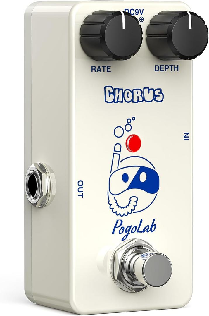 Chorus Pedal, Chorus Guitar Pedal, Mini Analog Chorus Pedal, DC 9V, True Bypass for Electric Guitar Chorus Pedal, Chorus Guitar Pedal, Mini Analog Chorus Pedal, DC 9V, True Bypass for Electric Guitar