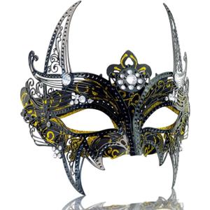 ARK Survivor Women's Sparkling Rhinestone Masquerade Mask She-Devil Mask Fancy Party Masquerade Ball New Years Mardi Gras