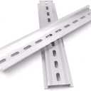 BULUSHI 10 Pcs 10" Inches Long 35mm Wide 7.5mm High Width Slotted Design Aluminum DIN Rail