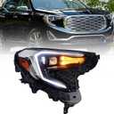 Full LED Headlight Assembly Compatible with GMC Terrain 2018 2019 2020 2021 (Factory Full LED Model) Head Lamp Replacement Right Passenger Side 84664076 GM2503476