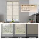 SEEYE Cordless Mini Blinds Aluminum Venetian Blind Horizontal Window Shades, 1" Slat Size - Rooming Darkening Blinds Anti-UV & Waterproof for Bedroom, Office, Easy to Install, 22" W x 64" H, Beige