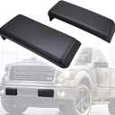 Front Bumper Pad 2009-2014 Compatible with Ford F-150 F150 Bumper Cover Trim (Set) Driver Side and Passenger Side Front Bumper Guards Inserts Bumper Pads Caps Textured Black