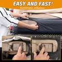 Electric Inflatable Truck Bed Tent with Mattress, Waterproof PU2000mm with Air Pump Pickup Truck Tent, Fits 5.5-6.7FT Full Size Short Bed, All-in-One Quick Setup Truck Tent for Camping, 5.5-6.5FT Full Size Short Bed