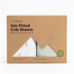 KeaBabies 2Pack Baby Crib Sheets for Boys, Girls  52x28 Viscose Derived from Bamboo Toddler Bed Sheets Neutral, Fitted Crib Mattress Cover for Standard Baby Bedding, Soft & Cozy (Wildflowers)