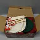 Personalized Christmas Stockings - 18 Large Knitted Xmas Stocking with DIY Snowman Wooden Name Tag, 6 Pack Hanging Family Stockings for Kids Mantels Christmas Holiday Decor, Red Green White