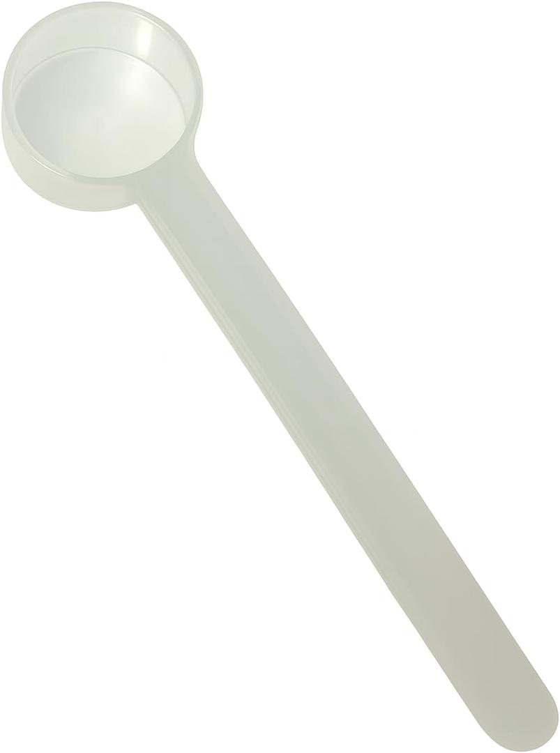 1 Teaspoon (1/3 Tablespoon | 5 mL) Long Handle Plastic Measuring Spoon for Coffee, Protein Powder, Pet Food, Spices, Grains, Dry Goods  Food-Grade BPA-Free (Pack of 1)