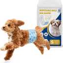 Male Dog Diapers with Wetness Indicator, Disposable Belly Band for Puppy Male Diapers, Doggie Wraps for Puppy Training, Incontinence (S, 26 Count)