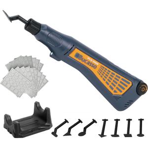 Cordless Pen Sander, Variable Speed and USB Charging with LED Light, Multi-Purpose Power Tool for Sanding, Polishing, Finishing, DIY Crafts, Blue