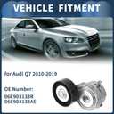 Belt Tensioner Drive Belt Tensioner Pulley Assembly for Audi A4 2.0L A/T Quattro Premium Plus Sedan 2016 No.06E903133R Metal 1 Pc