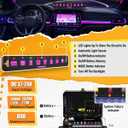 Auxbeam 8 Gang Slim Switch Panel RGB AS-R80 Toggle Momentary Pulsed Dimmable Backlight 80A Multifunction Switch Panel with Memory Function for 12-24V Truck Offroad Car Marine 