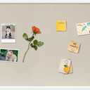 DAHAPYBOO Cork Board with Linen White,Bulletin Board 36"x24" Hanging Corkboards for Office Home School Message Board or Vision Board Decoration.