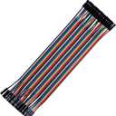 40pcs 20 cm (8 inch) Female to Female Multicolored Dupont Wire Breadboard Jumper Ribbon Cables Compatible with Arduino Projects(F/F)