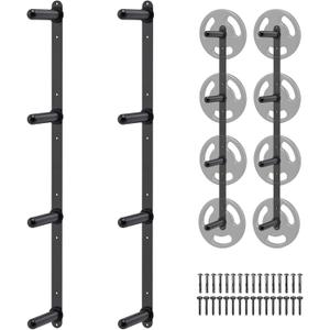 Kipika Weight Plate Storage Rack - Wall Mounted Weight Plate Holder with Durable Steel Construction Organizer for Olympic Plates, 1000lb Capacity, Space-Saving for Home Gym