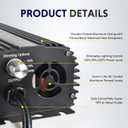 iPower 400W Digital Dimmable Electronic Horticulture Ballast with Pressure Sodium HPS Grow Light Bulb for Indoor Plants Growth