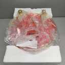 Oneach 25" Glass Table Lamps Set of 2, Gold Modern Table Lamps with USB Ports for Living Room, Linen Shade Bedside Lamps for Bedroom, Nightstand, Side Table (Bulbs not Included)