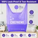Baby Disposable Diaper Sacks (600 ct.) Fresh Baby Powder Scented, Easy-Tie Diaper Sacks Disposal Bulk Diaper Sacks Dog Poop Bags Cat Litter Waste Bags Sanitary Pads Disposal Bags (600 Bags, Purple)